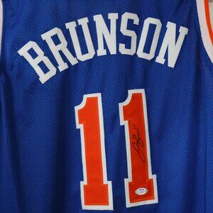 Jalen Brunson Signed Basketball Jersey | PSA Authenticated Auto | Custom